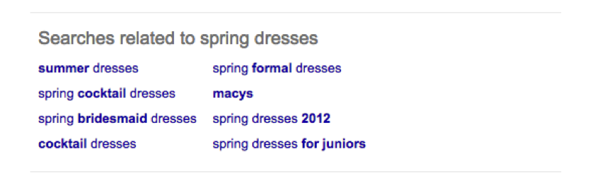 谷歌春季服装的相关搜索结果