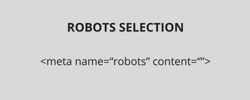 机器人选择元标签